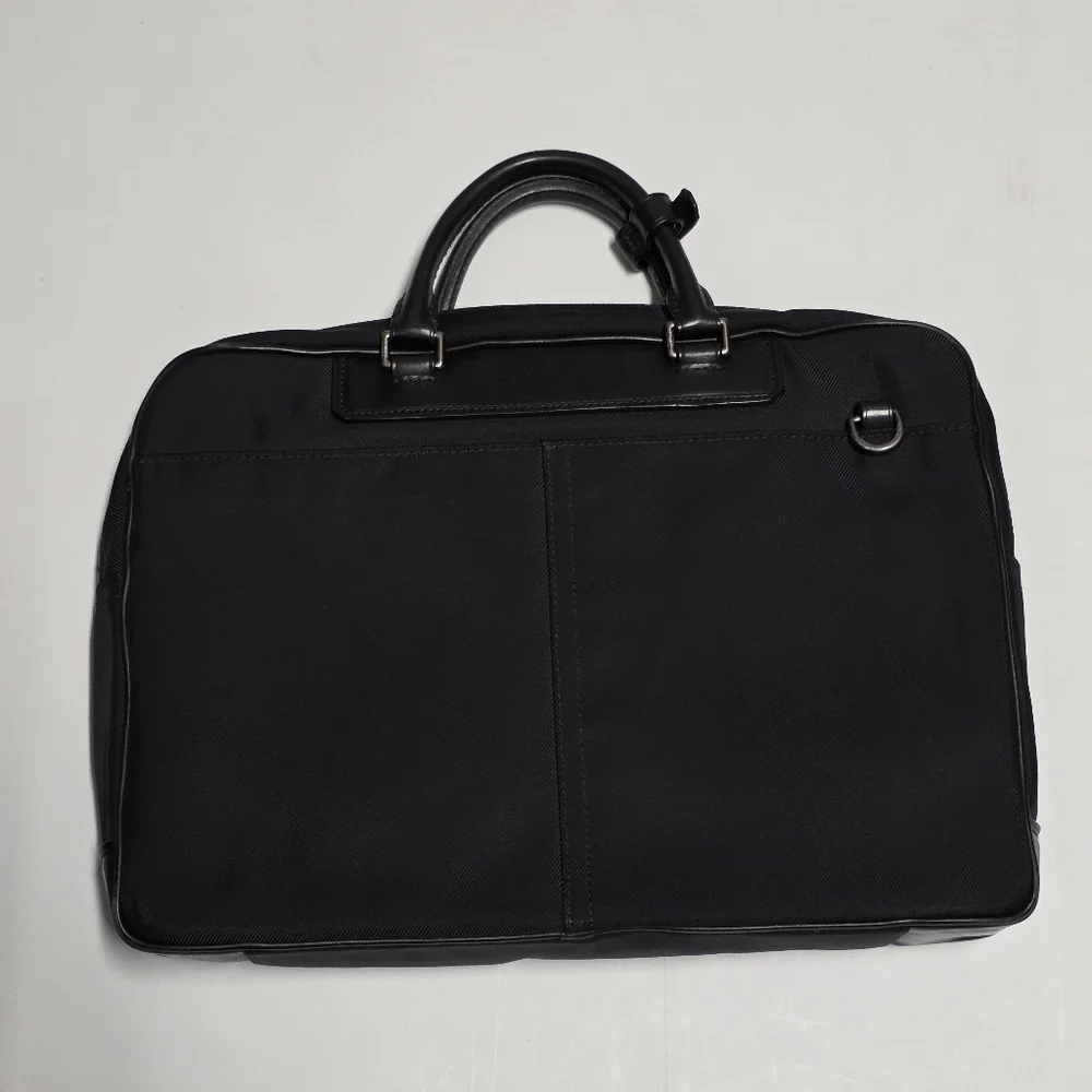 Coach 5105 Black Nylon/Leather Briefcase